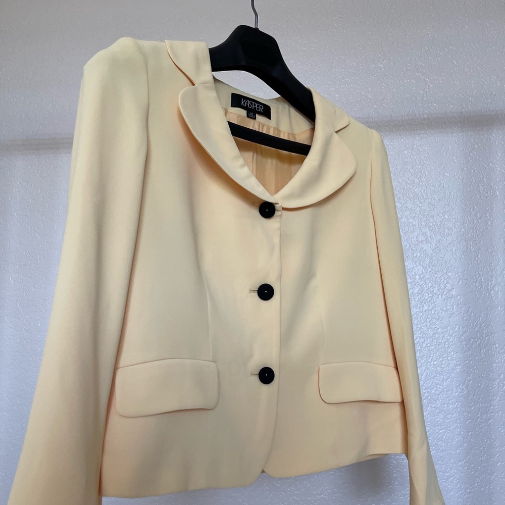 Womenswear oversized lemon gold suit blazer